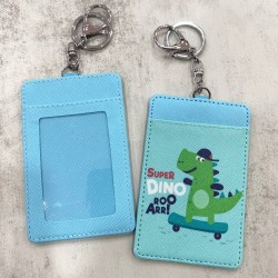 Card Holder Light Blue - Super Dino