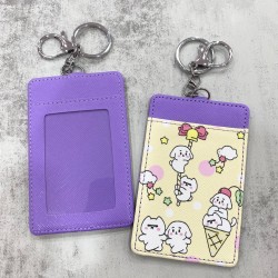 Card Holder Purple - Puppies