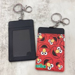 Card Holder Red Black - Sesame Stre