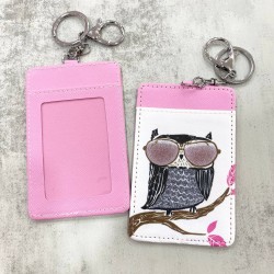 Card Holder Light Pink - Sungglasses Owl
