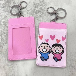 Card Holder Light Pink - Sweet Couple