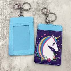 Card Holder Purple Blue - Unicorn