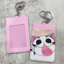 Card Holder Light Pink - Tongue Cat