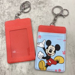 Card Holder Red - Happy Mickey Mouse