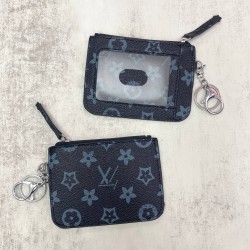 Card Holder Horizontal - Black Grey LV