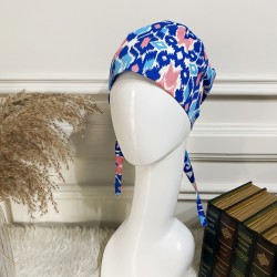 SCRUB CAP - BLUE TRIBAL