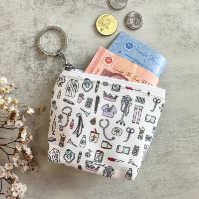Coin Bag - White Cute
