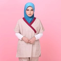 Tudung Soft Awning Full Scuba Plain - Dark Turquoise