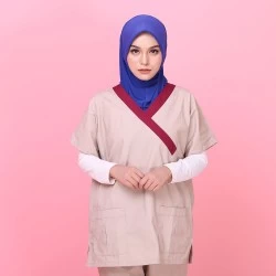 Tudung Soft Awning Full Scuba Plain - Royal Blue