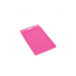 Transparent ID Card Holder - Dark Pink
