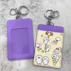 Card Holder Purple - Puppies