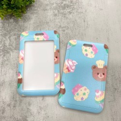 Card Holder Light Blue - Cupcake 