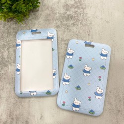 Card Holder Light Blue - Jumpped Bear