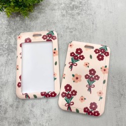 Card Holder - Red Flower